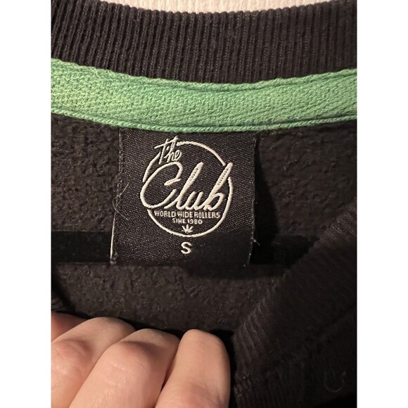 Smokers Club bear Sweatshirt Mens sz S world wide Rollers Hipster Crewneck - Picture 2 of 8
